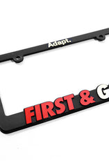First and Gold (License Plate Frame)