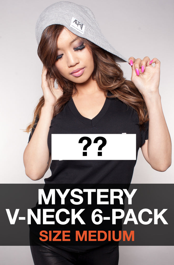 Mystery V-Neck 6-Pack - Medium (Women's V-Neck Tees)