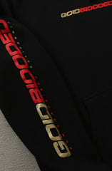 Gold Blooded RPM (Men's Black/Red Hoody)
