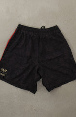SAVS x Adapt :: Gold Blooded (Men's Black/Red Hybrid Shorts)