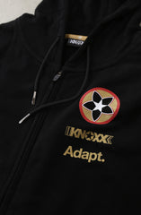 KNOXX X Adapt :: Gold Blooded KNX (Men's A1 Black/Red Zip Hoody)