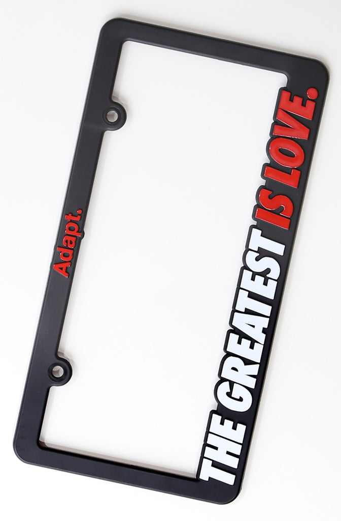 Great Love (License Plate Frame)