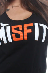 Misfit (Women's Black Tank Top)