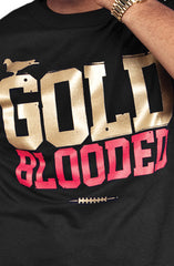 Gold Blooded (Men's Black/Red Tee)