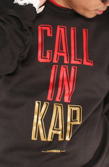 Colin Kaepernick X Adapt :: Call In Kap (Men's Black Crewneck Sweatshirt)