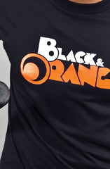 Black & Orange (Men's Black Tee)