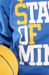 State of Mind (Men's Royal/Gold Crewneck Sweatshirt)