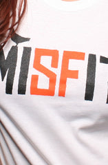 Misfit (Women's White/Orange Tee)