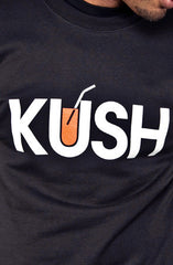 KUSH x OJ (Men's Black Crewneck Sweatshirt)