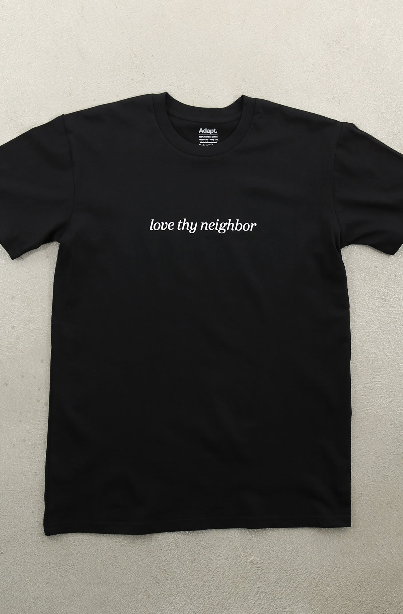 Love Thy Neighbor (Men's Black A1 Tee)