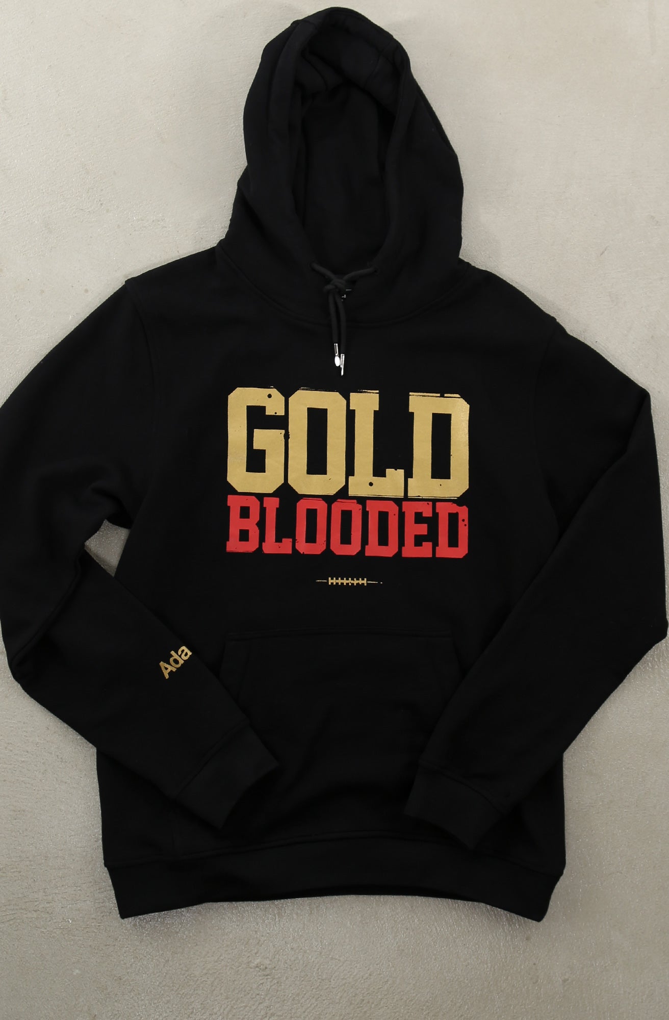 Gold Blooded (Men's Black/Red A1 Hoody)