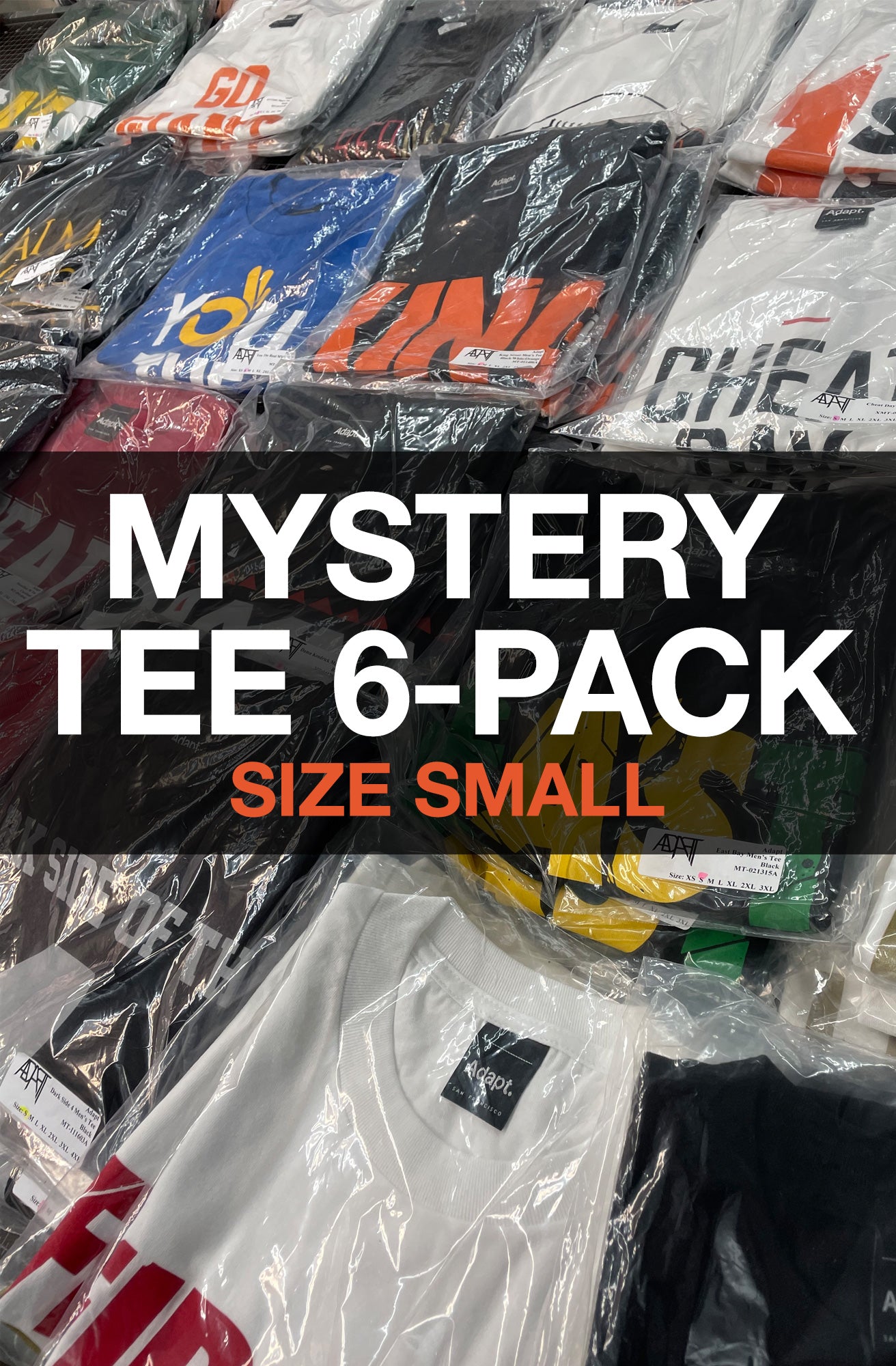 Mystery Tee 6-Pack - Small (Men's Tees)