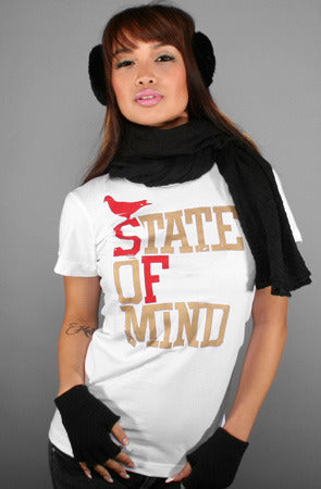 State of Mind (Women's White/Gold Tee)