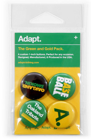 Green and Gold (Button 4-Pack)