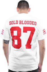 Gold Blooded Legends :: 87 (Men's White Tee)