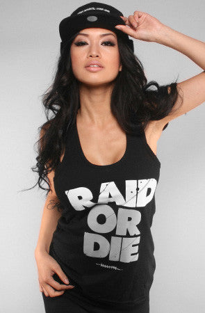 Raid or Die (Women's Black Tank Top) – Adapt.