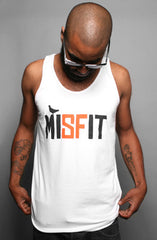 Misfit (Men's White/Orange Tank)