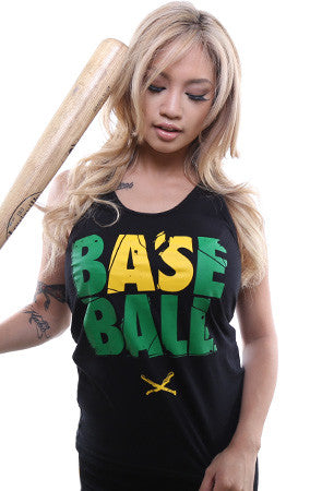 Baseball (Women's Black Tank Top)