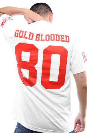 Gold Blooded Legends :: 80 (Men's White Tee)