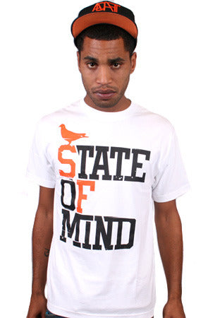 State of Mind (Men's White/Orange Tee)