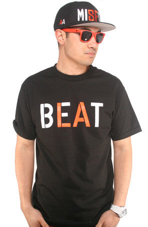 Beat LA (Men's Black/Orange Tee) – Adapt.