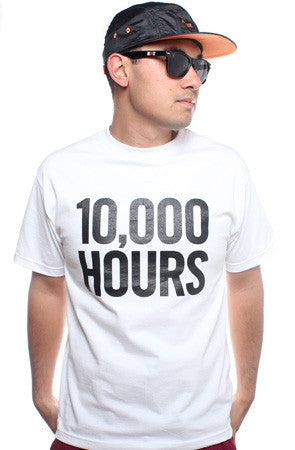 10,000 Hours (Men's White Tee)