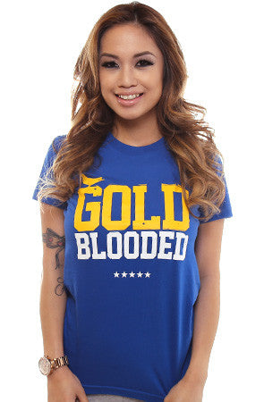 Gold Blooded (Women's Royal Tee)