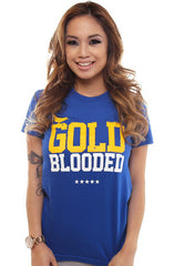 Gold Blooded (Women's Royal Tee)