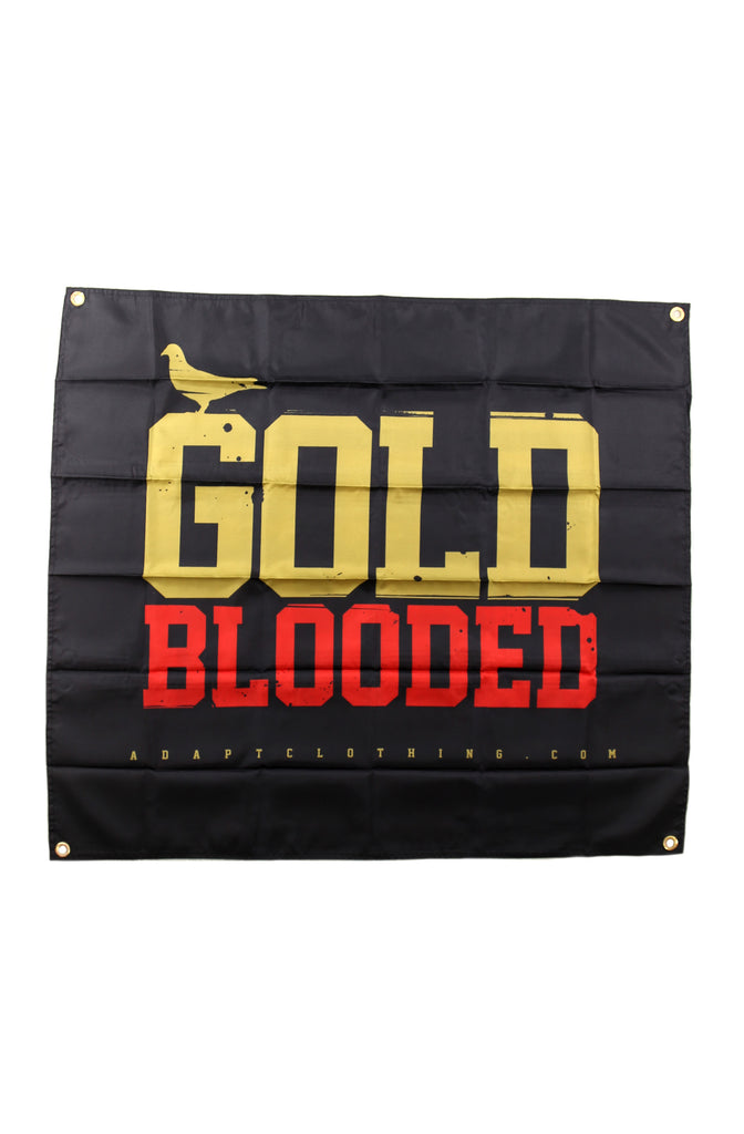 Gold Blooded (Black/Red Banner)