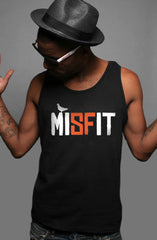Misfit (Men's Black/Orange Tank)