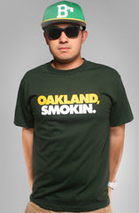Oakland Smokin (Men's Green/Yellow Tee)