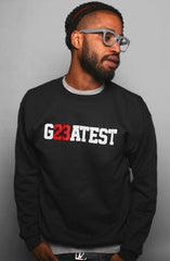 Greatest (Men's Black Crewneck Sweatshirt)