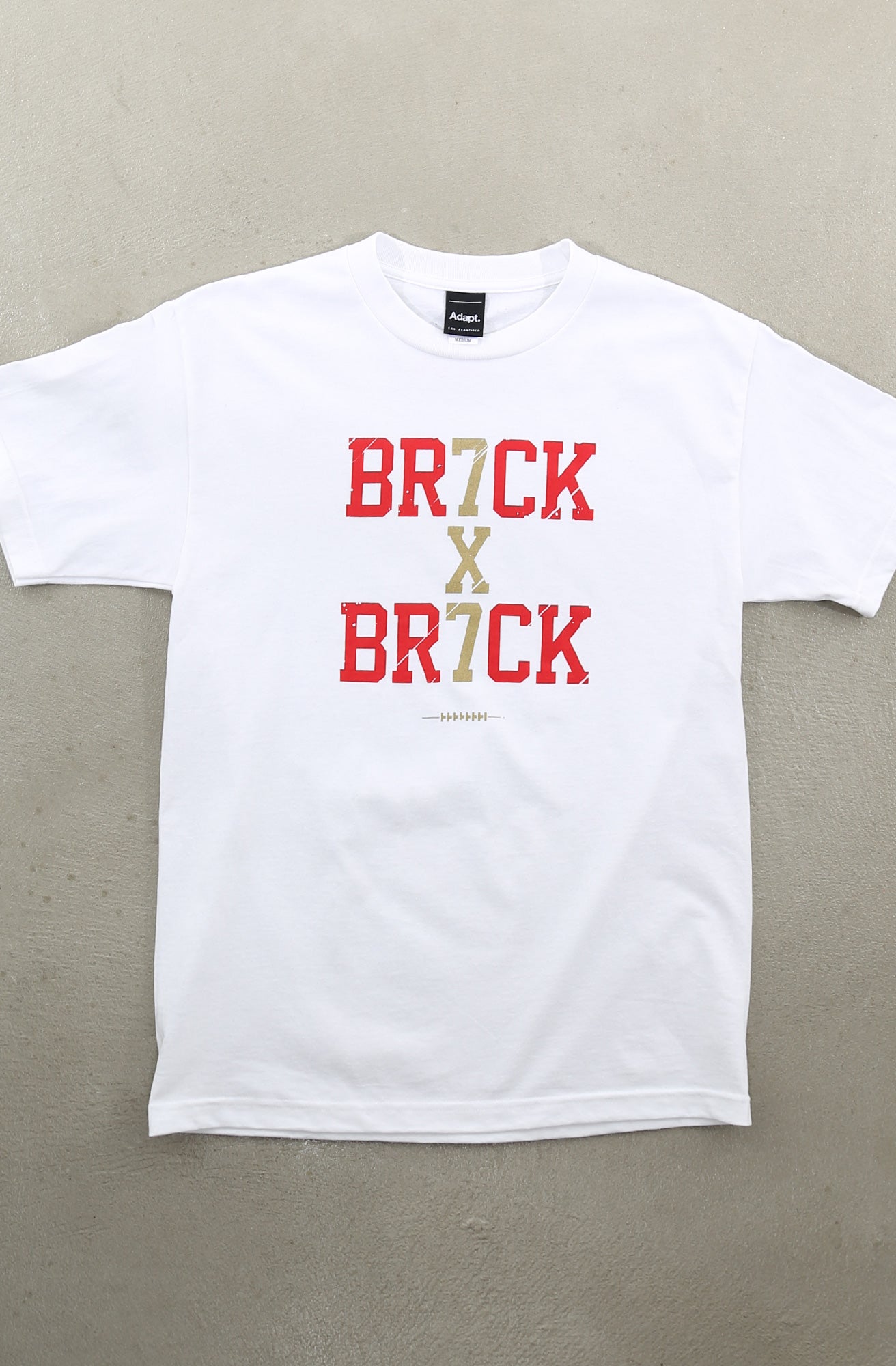 Brick By Brick (Men's White Tee)