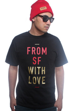Fully Laced X Adapt :: From SF With Love (Men's Black/Gold Tee)