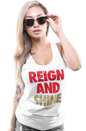 Reign and Shine (Women's White Tank Top)