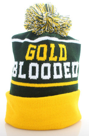 Gold Blooded (Green Beanie)