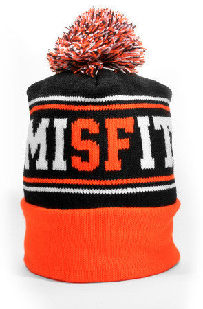 Misfit (Black/Orange Beanie)