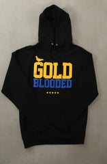 Gold Blooded (Men's Black/Royal Hoody)