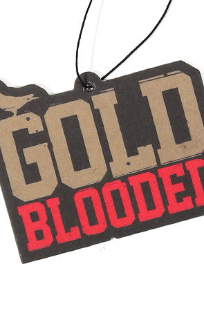 Gold Blooded (Black/Red Air Freshener)