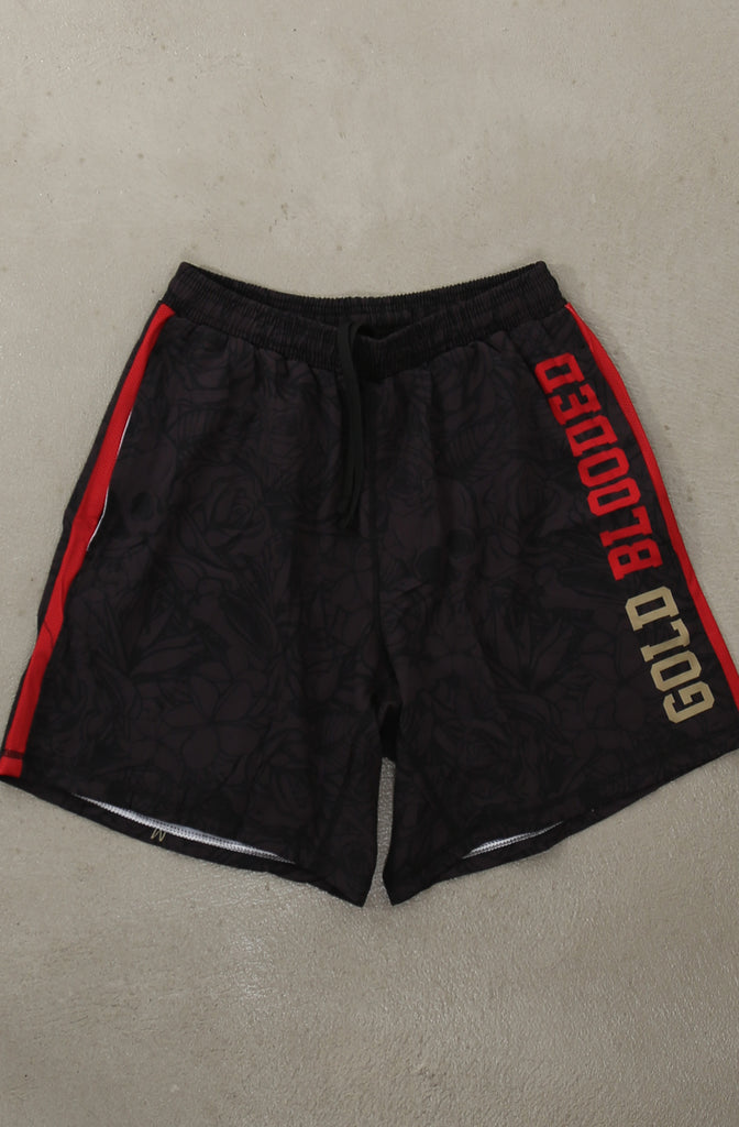 SAVS x Adapt :: Gold Blooded (Men's Black/Red Hybrid Shorts) – Adapt.