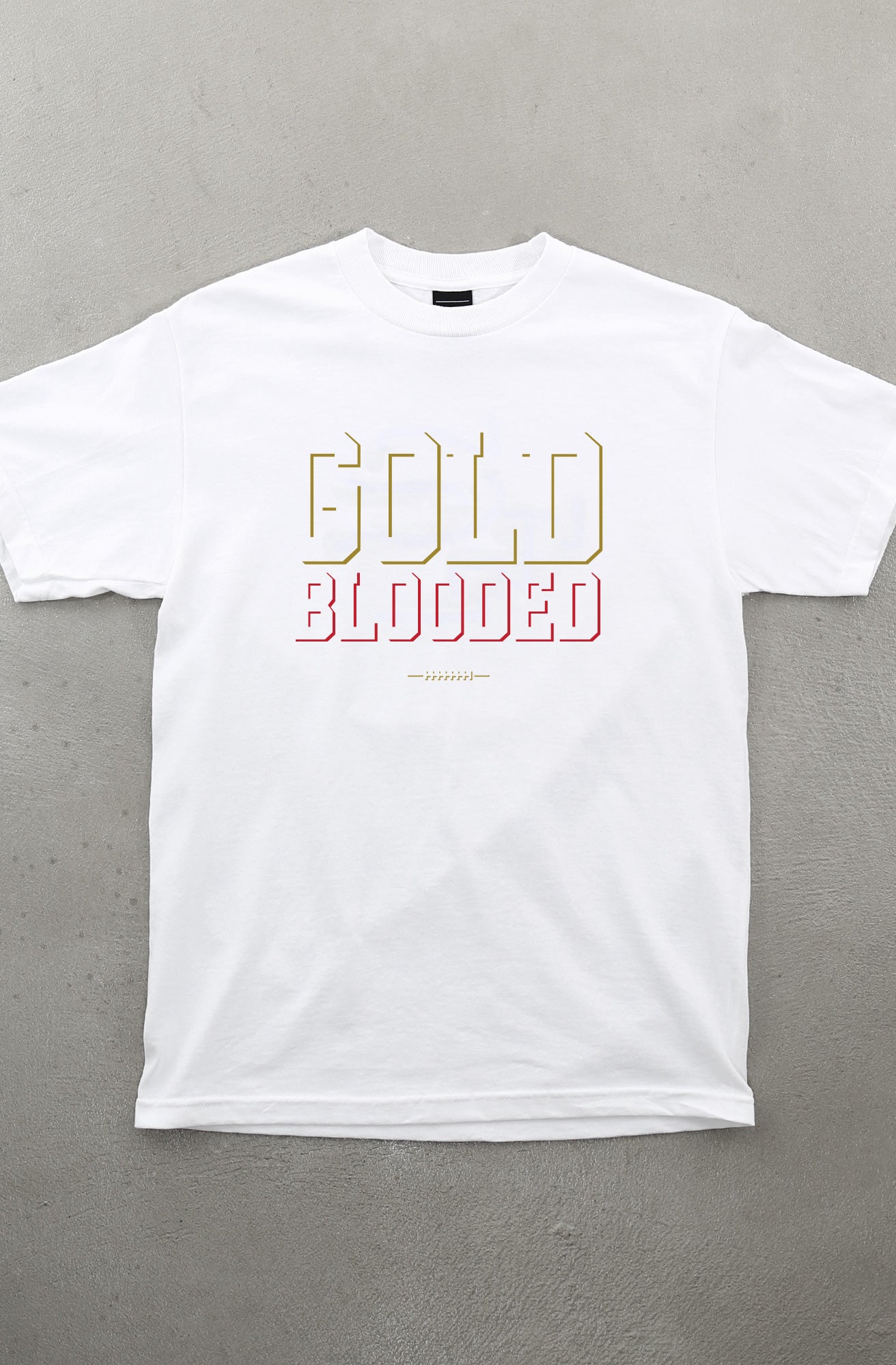 Gold Blooded Eclipse (Men's White/Red Tee)