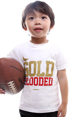 Gold Blooded (Tykes Unisex White/Red Tee)