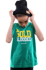 Gold Blooded (Youth Unisex Green Tee)