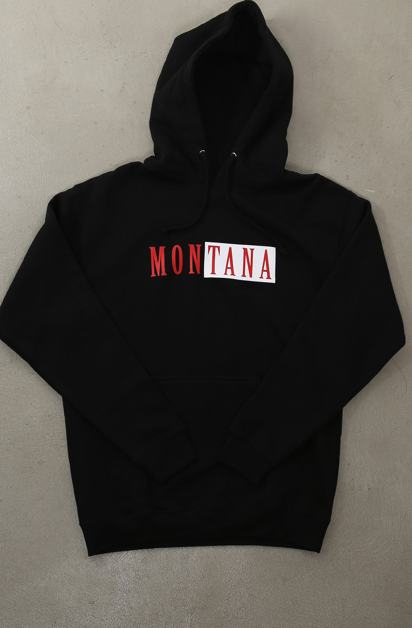 Montana (Men's Black Hoody)