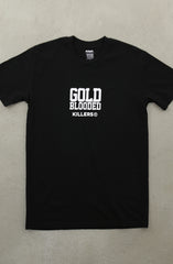 MIGHTYKILLERS X Adapt :: Gold Blooded Killers (Men's Black/White A1 Tee)