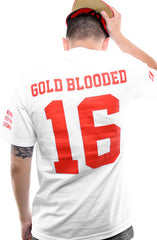 Gold Blooded Legends :: 16 (Men's White Tee)