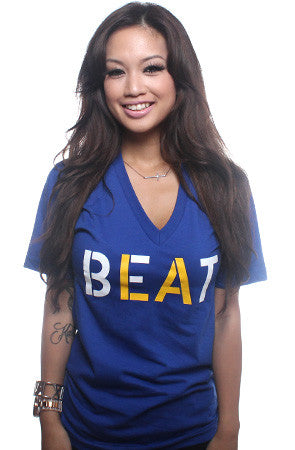 Beat LA (Women's Royal V-Neck)