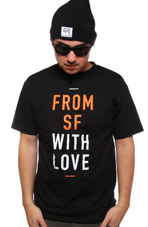 Fully Laced X Adapt :: From SF With Love (Men's Black/Orange Tee)