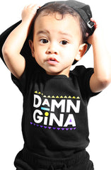 Damn Gina (Baby Black Onesie)