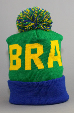 LAST CALL - Fully Laced X Adapt :: Brazil Beanie (Green/Blue) –